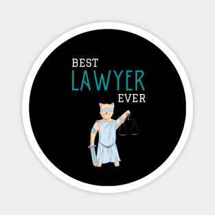 Best lawyer ever illustration Magnet